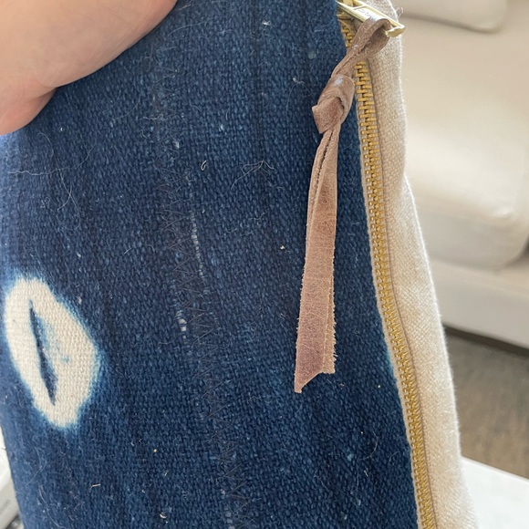 FINAL PRICE: Restoration Hardware African Mudcloth Lumbar Toss Pillow - Picture 4 of 6